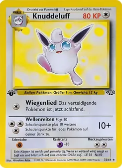 Knuddeluff, Karte 32 aus Dschungel