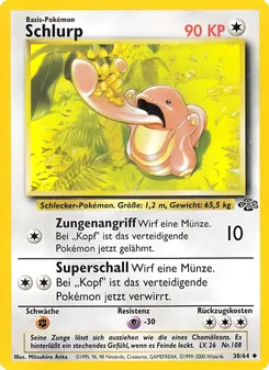 Schlurp, Karte 38 aus Dschungel