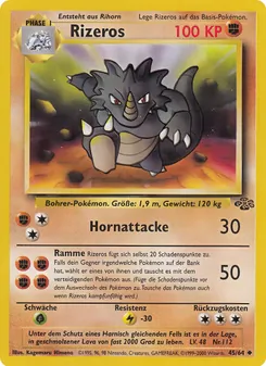 Rizeros, Karte 45 aus Dschungel