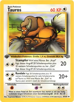 Tauros, Karte 47 aus Dschungel