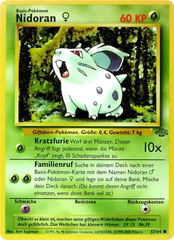 Nidoran W, Karte 57 aus Dschungel