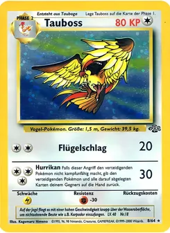 Tauboss, Karte 8 aus Dschungel
