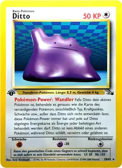 Ditto, Karte 18 aus Fossil