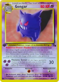 Gengar, Karte 20 aus Fossil