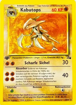 Kabutops, Karte 24 aus Fossil