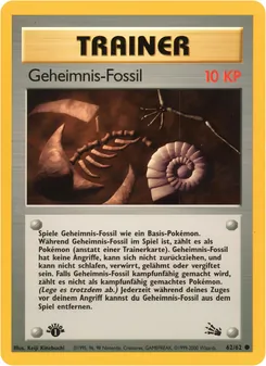 Geheimnis-Fossil, Karte 62 aus Fossil