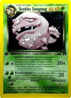 Dunkles Smogmog, Karte 14 aus Team Rocket