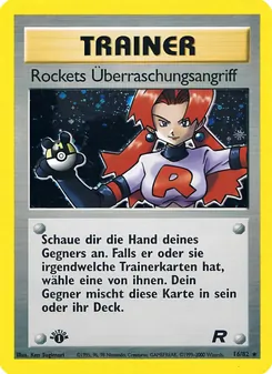 Rockets Überraschungsangriff, Karte 16 aus Team Rocket