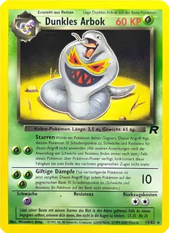 Dunkles Arbok, Karte 19 aus Team Rocket