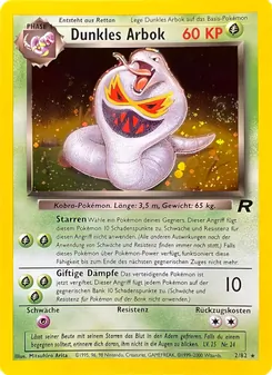 Dunkles Arbok, Karte 2 aus Team Rocket