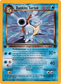 Dunkles Turtok, Karte 20 aus Team Rocket