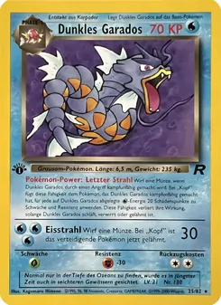 Dunkles Garados, Karte 25 aus Team Rocket