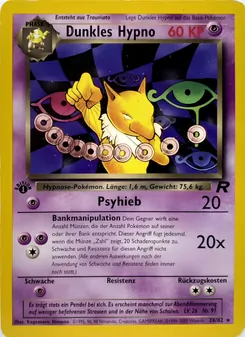 Dunkles Hypno, Karte 26 aus Team Rocket