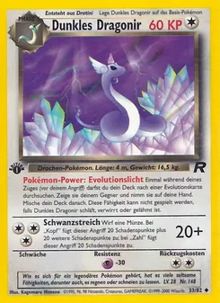 Dunkles Dragonir, Karte 33 aus Team Rocket