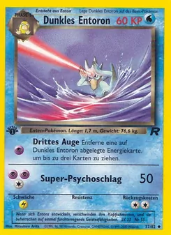 Dunkles Entoron, Karte 37 aus Team Rocket