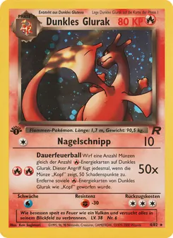 Dunkles Glurak, Karte 4 aus Team Rocket