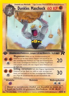 Dunkles Maschock, Karte 40 aus Team Rocket
