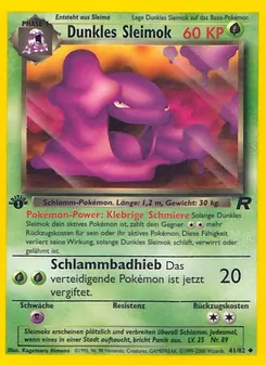 Dunkles Sleimok, Karte 41 aus Team Rocket