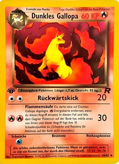 Dunkles Gallopa, Karte 44 aus Team Rocket