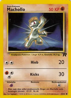 Machollo, Karte 59 aus Team Rocket