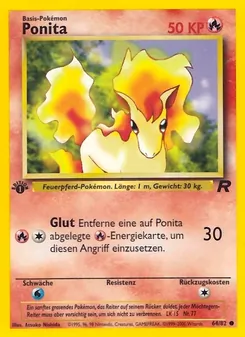 Ponita, Karte 64 aus Team Rocket