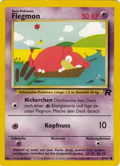 Flegmon, Karte 67 aus Team Rocket
