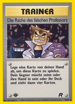 Die Rache des falschen Profess, Karte 76 aus Team Rocket