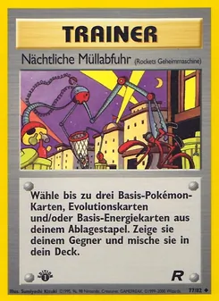Nächtliche Müllabfuhr, Karte 77 aus Team Rocket
