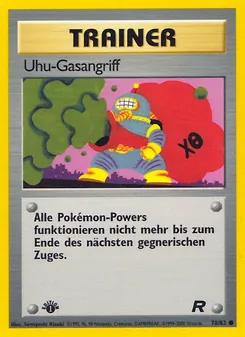 Uhu-Gasangriff, Karte 78 aus Team Rocket