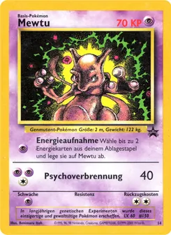 Mewtu, Karte 14 aus Wizards Black Star Promos