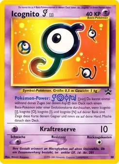 Icognito [J], Karte 38 aus Wizards Black Star Promos
