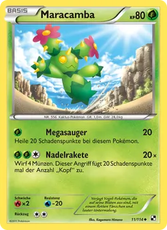 Maracamba, Karte 11 aus Schwarz & Weiß