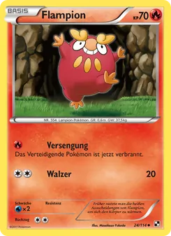 Flampion, Karte 24 aus Schwarz & Weiß