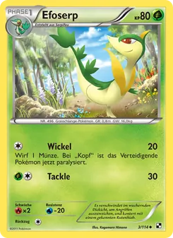 Efoserp, Karte 3 aus Schwarz & Weiß
