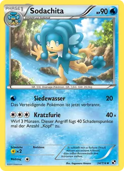 Sodachita, Karte 34 aus Schwarz & Weiß