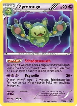 Zytomega, Karte 57 aus Schwarz & Weiß