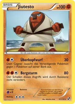 Jiutesto, Karte 61 aus Schwarz & Weiß