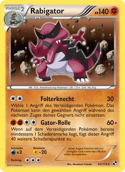 Rabigator, Karte 65 aus Schwarz & Weiß