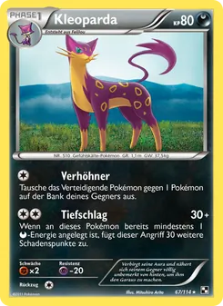 Kleoparda, Karte 67 aus Schwarz & Weiß