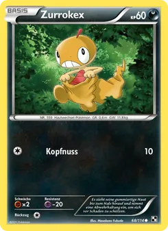 Zurrokex, Karte 68 aus Schwarz & Weiß
