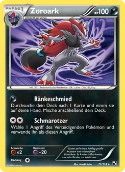 Zoroark, Karte 71 aus Schwarz & Weiß
