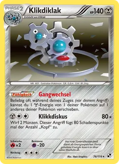 Klikdiklak, Karte 76 aus Schwarz & Weiß