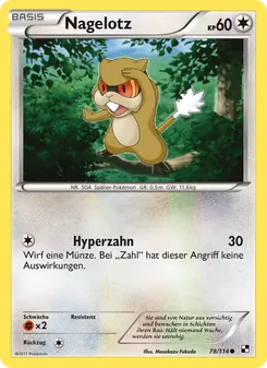 Nagelotz, Karte 78 aus Schwarz & Weiß