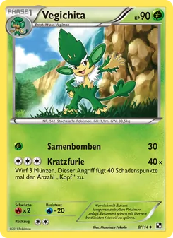 Vegichita, Karte 8 aus Schwarz & Weiß