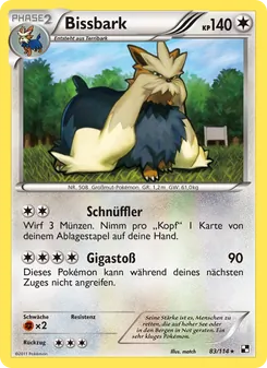 Bissbark, Karte 83 aus Schwarz & Weiß
