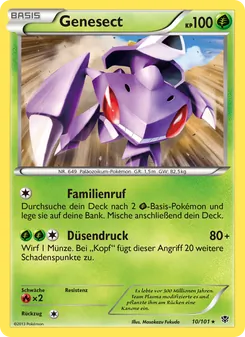Genesect, Karte 10 aus Plasma-Blaster