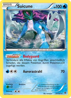 Suicune, Karte 20 aus Plasma-Blaster