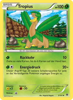 Tropius, Karte 5 aus Plasma-Blaster