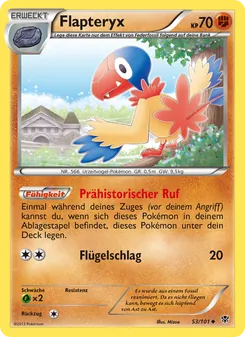 Flapteryx, Karte 53 aus Plasma-Blaster