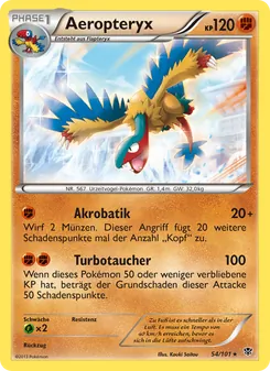 Aeropteryx, Karte 54 aus Plasma-Blaster